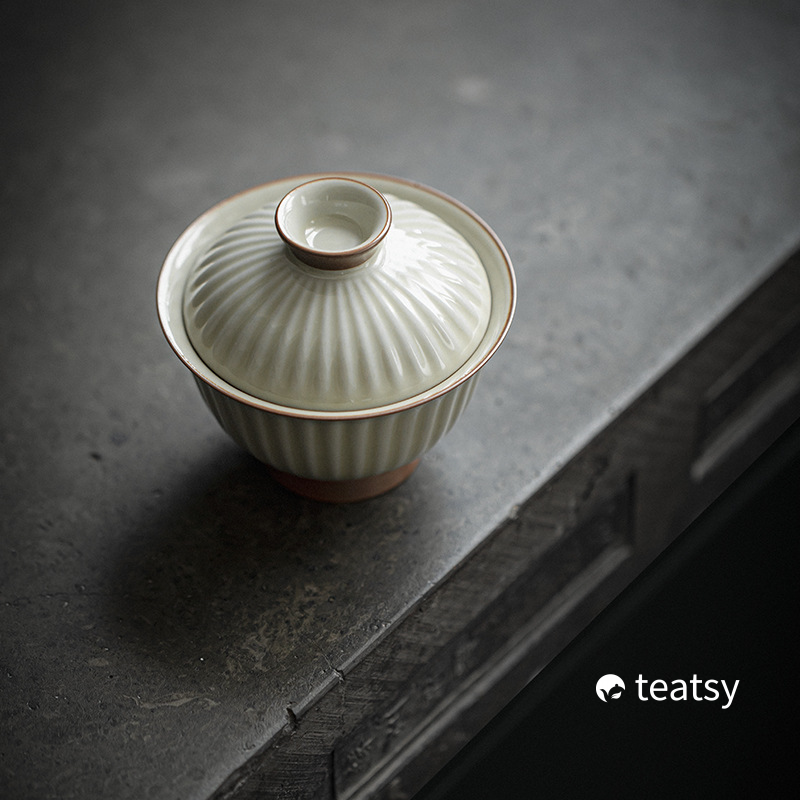 [SALE]“Chrysanthemum” - Handmade Mihe Glaze Gaiwan (100ml)-TeaTsy Official Website