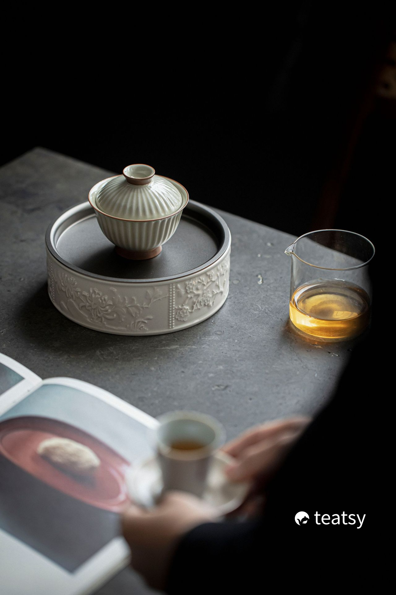 [SALE]“Chrysanthemum” - Handmade Mihe Glaze Gaiwan (100ml)-TeaTsy Official Website