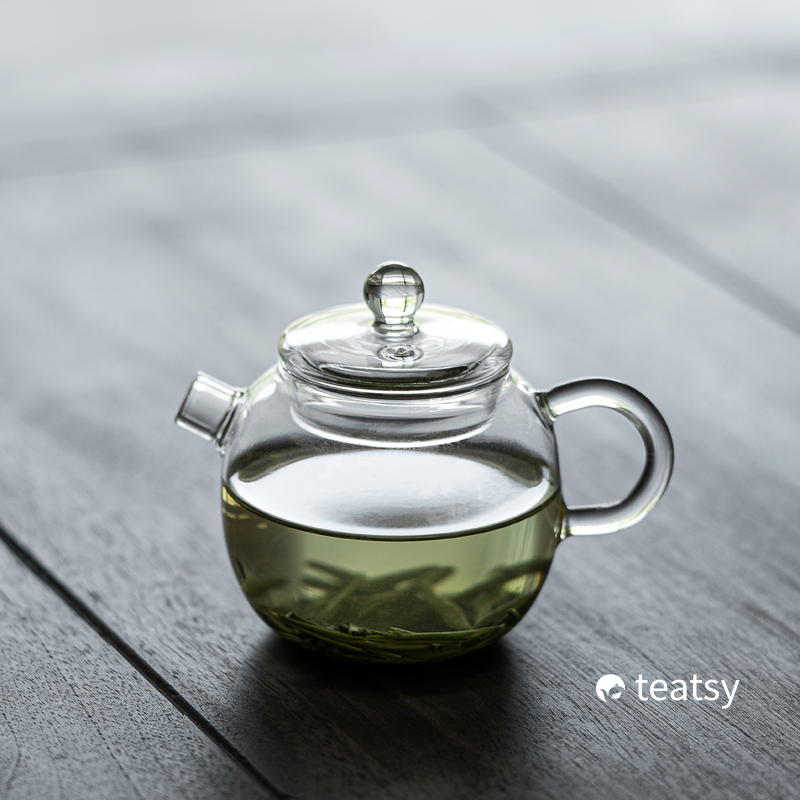"Serendipity" - High-grade Borosilicate Heat-Resistant Glass Mini Teapot (120ml)-TeaTsy Official Website