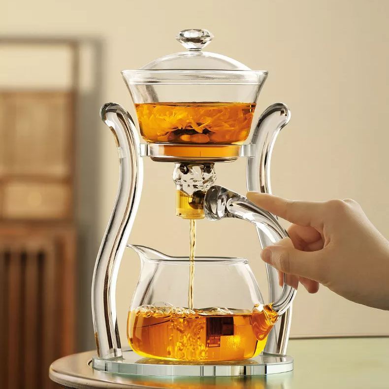"Nostalgia" Antique Style Highborosilicate Glass Automatic Tea Brewer