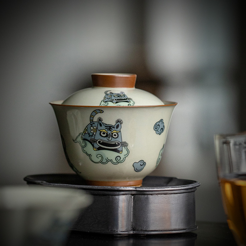 [SALE]“Flying Tiger” Antique Style Gaiwan (150ml)-TeaTsy Official Website