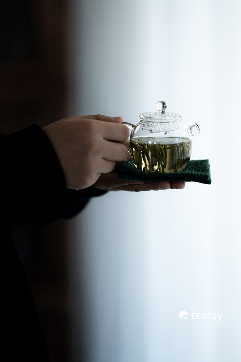 [SALE]"Serendipity" - High-grade Borosilicate Heat-Resistant Glass Mini Teapot (120ml)-TeaTsy Official Website