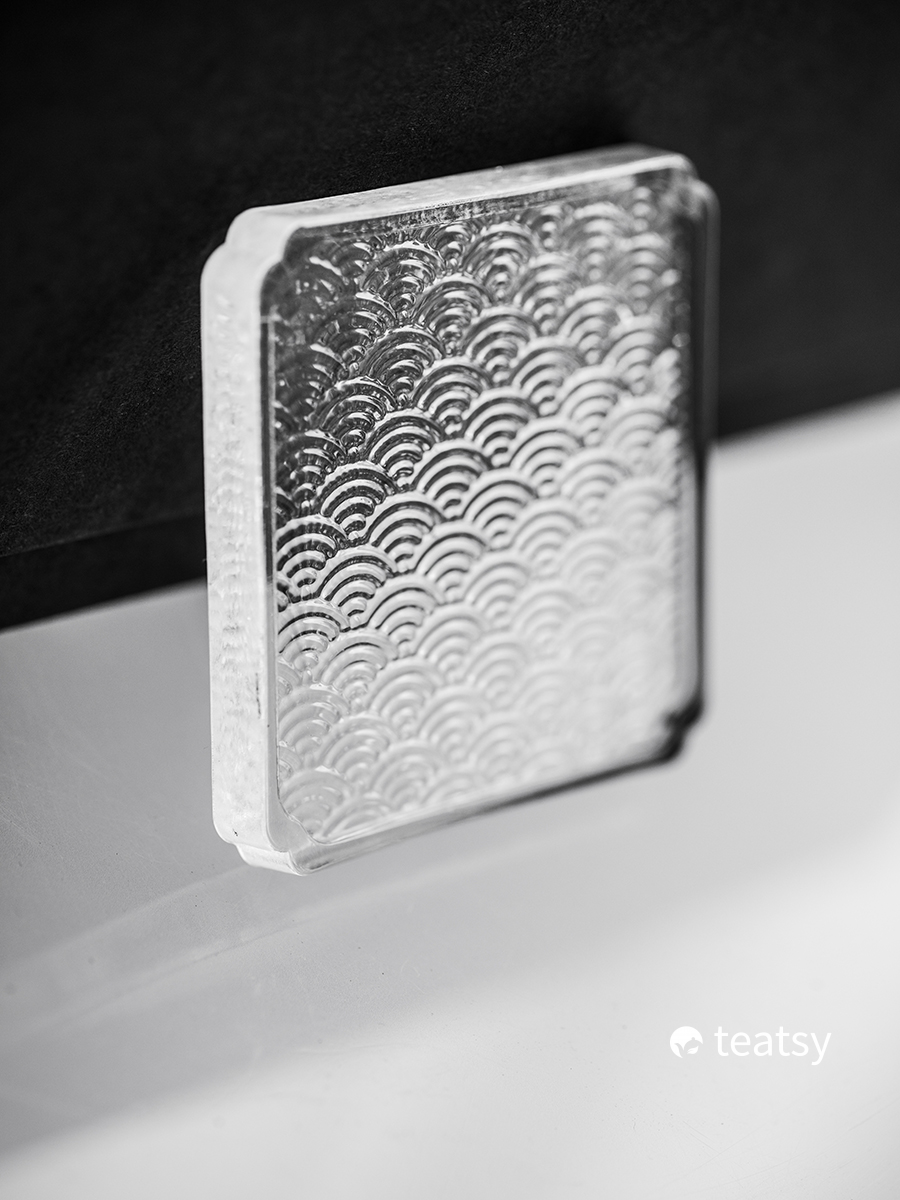 "Ocean Wave" - High-grade Borosilicate Heat-Resistant Glass Teacup Coaster (1PC)-TeaTsy Official Website