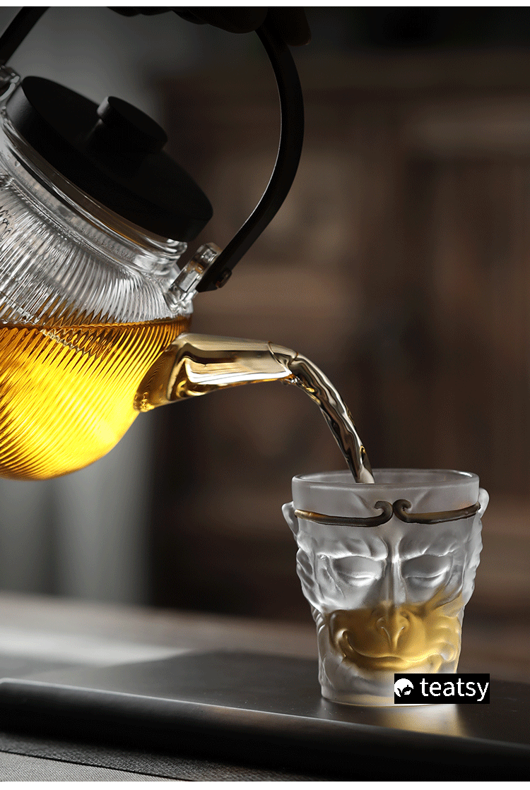 [SALE]"Wukong - The Return of Monkey King" - Frosted Glass Heat-Resistant Tea Cup/Mug 110ml-TeaTsy Official Website