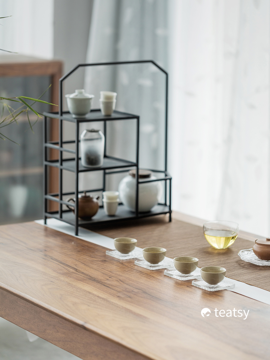 "Ocean Wave" - High-grade Borosilicate Heat-Resistant Glass Teacup Coaster (1PC)-TeaTsy Official Website