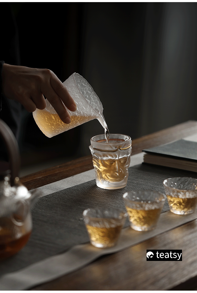 [SALE]"Wukong - The Return of Monkey King" - Frosted Glass Heat-Resistant Tea Cup/Mug 110ml-TeaTsy Official Website