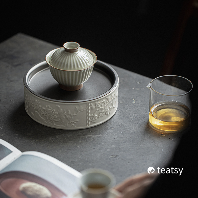 [SALE]“Chrysanthemum” - Handmade Mihe Glaze Gaiwan (100ml)-TeaTsy Official Website
