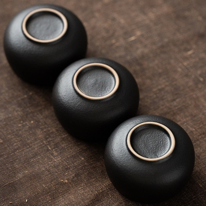 [SALE]"Kyoto" - Japanese Style Black Pottery Tea Set-TeaTsy Official Website