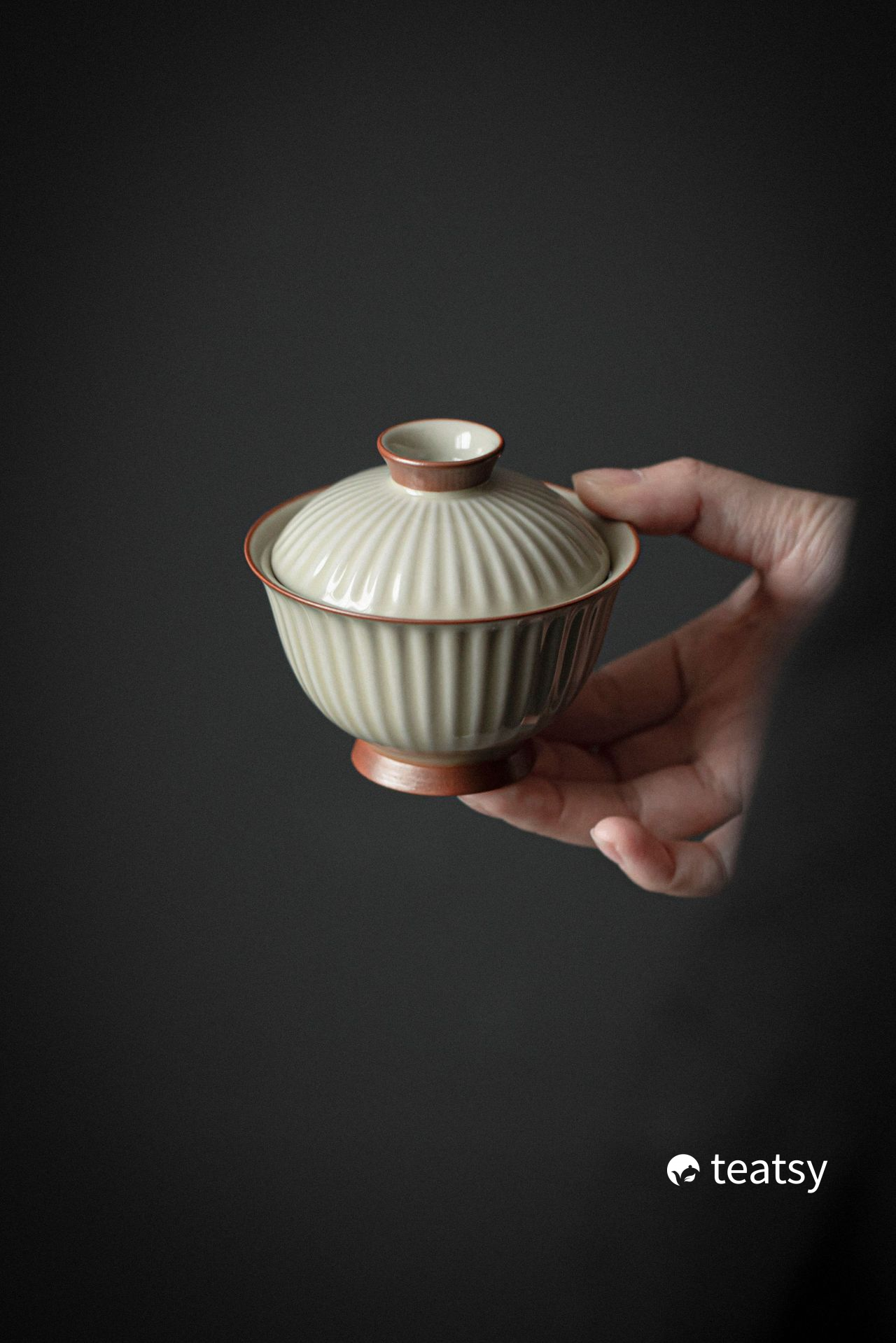 [SALE]“Chrysanthemum” - Handmade Mihe Glaze Gaiwan (100ml)-TeaTsy Official Website