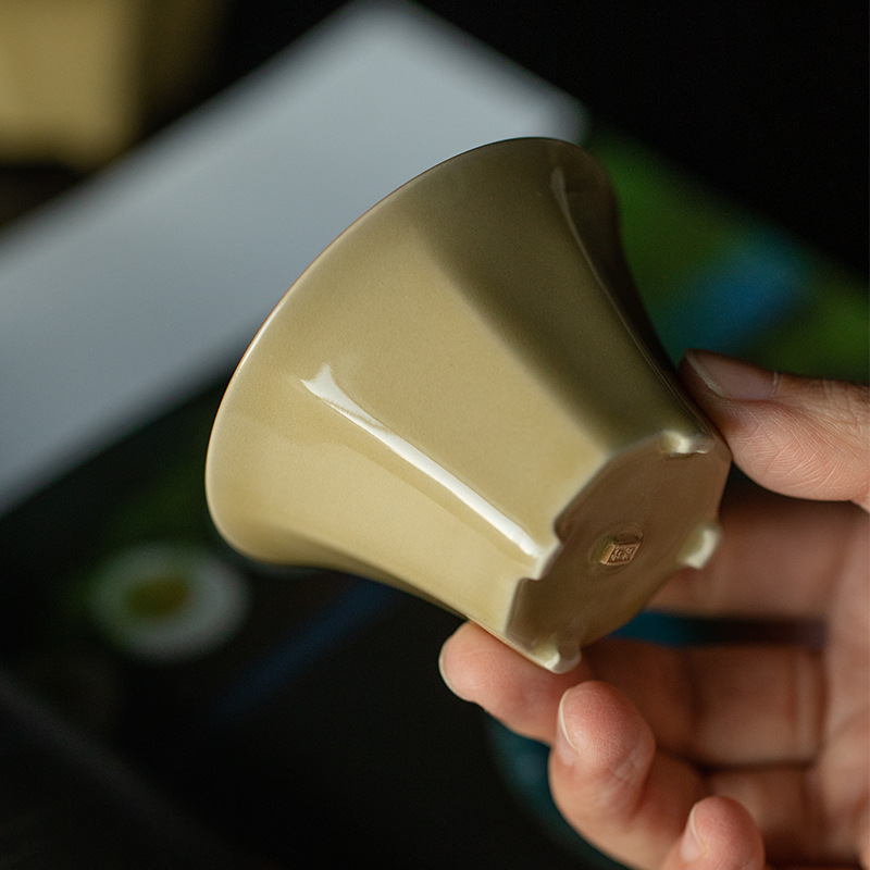 "Wealth Comes From All Sides” Antique Style Ding Kiln Tea Cup-TeaTsy Official Website