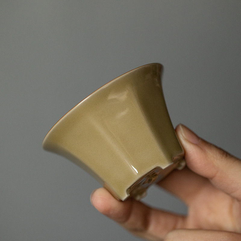 "Wealth Comes From All Sides” Antique Style Ding Kiln Tea Cup-TeaTsy Official Website