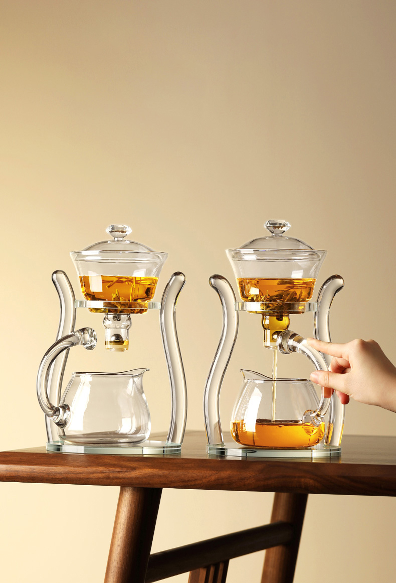 "Nostalgia" - Antique Style High-borosilicate Glass Automatic Tea Brewer