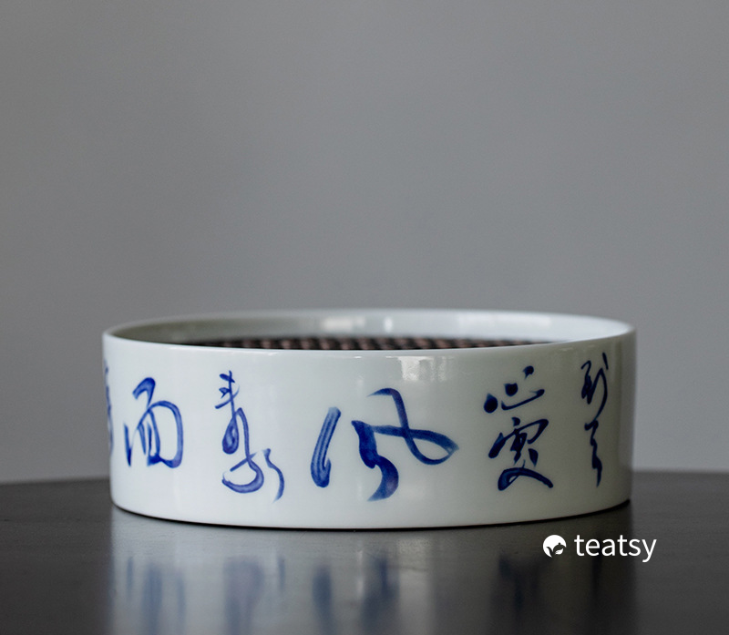 [SALE]“Bamboo Shadow” Pot Holder/Tea Tray with Tin Cover-TeaTsy Official Website