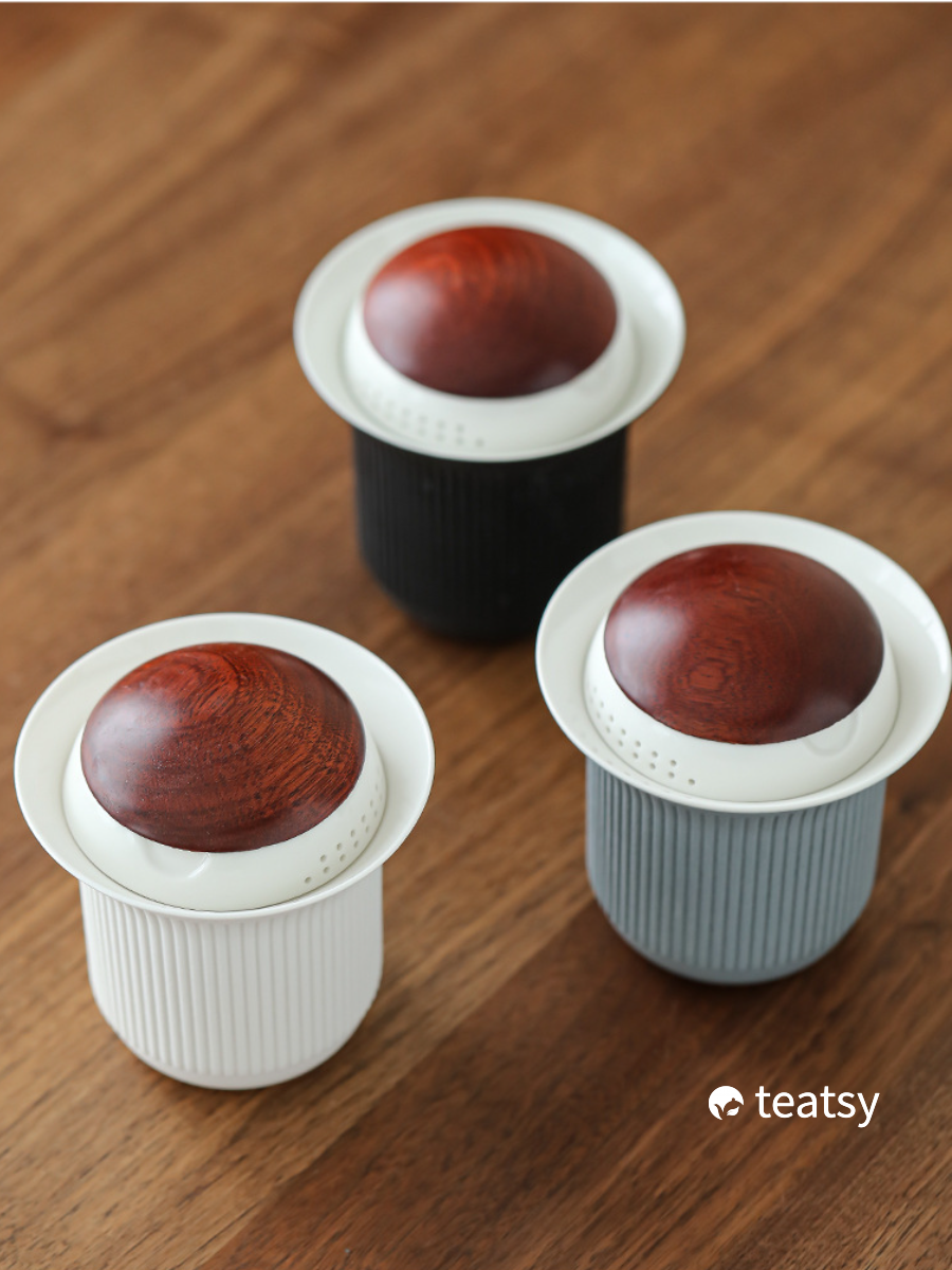 [SALE]“Red-crowned Crane” - Japanese Style Hand-made Ceramic Travel Tea Set-TeaTsy Official Website