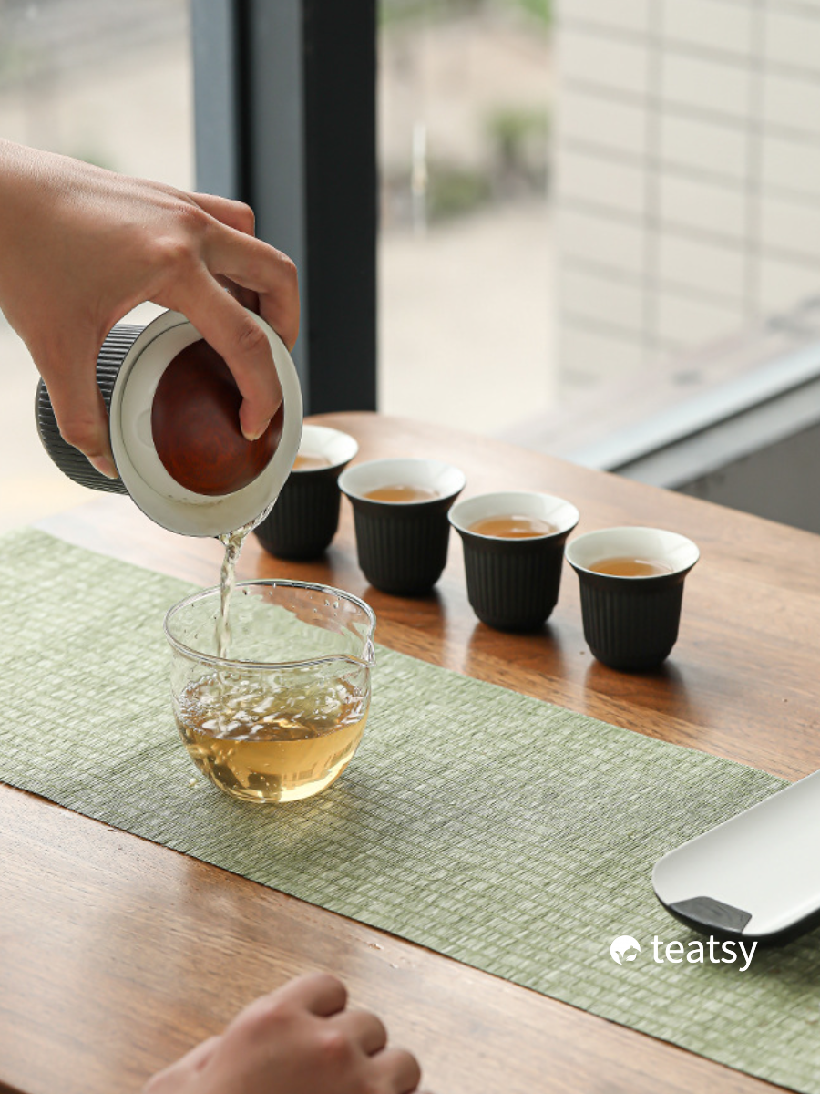 [SALE]“Red-crowned Crane” - Japanese Style Hand-made Ceramic Travel Tea Set-TeaTsy Official Website