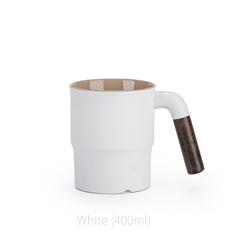 Handmade Ceramic Tea Mug With Wooden Handle and Removable Infuser-TeaTsy - For A Good Cup of Tea