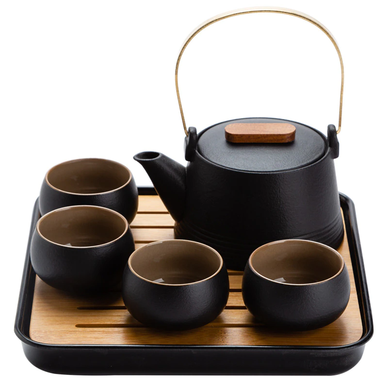 Japanese Style Black Pottery Tea Set-TeaTsy - For A Good Cup of Tea