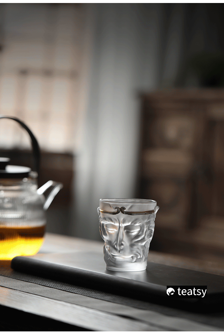 [SALE]"Wukong - The Return of Monkey King" - Frosted Glass Heat-Resistant Tea Cup/Mug 110ml-TeaTsy Official Website