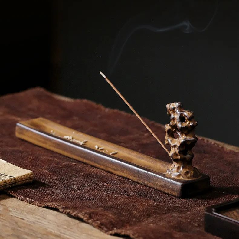 [Winter SALE]“Taihu Lake Stone” - Ceramic Incense Burner/Holder-TeaTsy Official Website