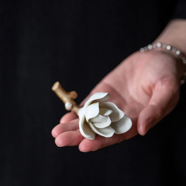 [Buy 1 Get 1 Free]“Magnolia” - Handmade Ceramic Incense Holder/Stand-TeaTsy Official Website