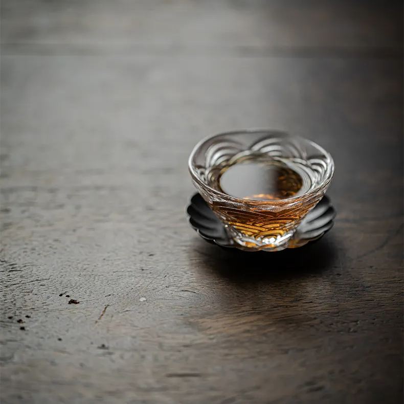 "Ocean Wave" - High-grade Borosilicate Heat-Resistant Glass Tea Cup-TeaTsy Official Website
