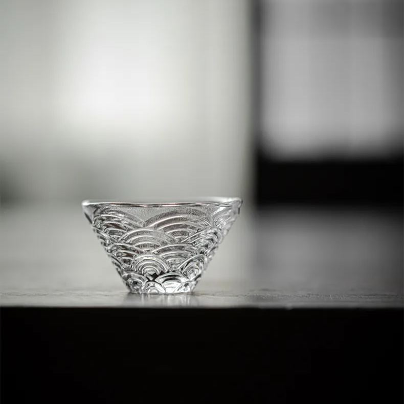 "Ocean Wave" - High-grade Borosilicate Heat-Resistant Glass Tea Cup-TeaTsy Official Website