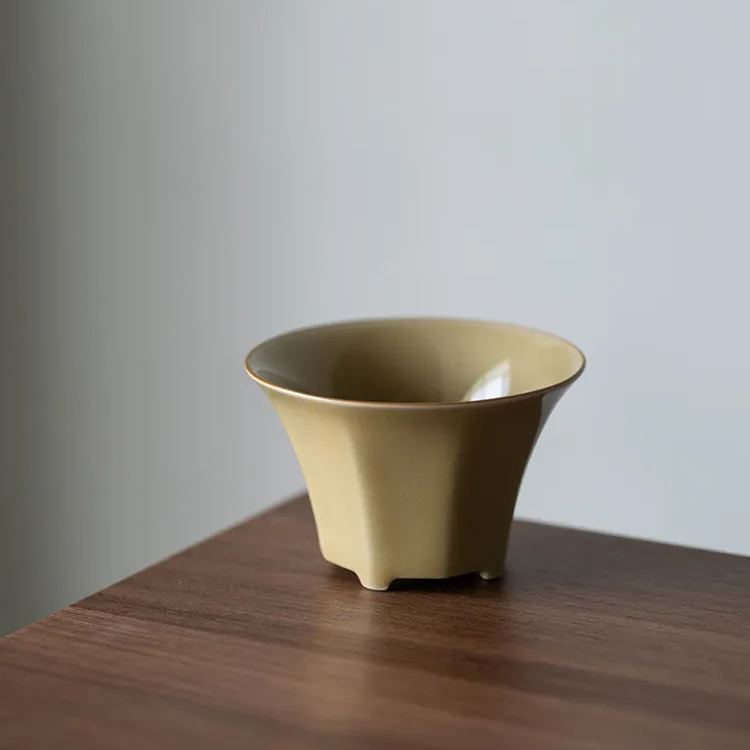 "Wealth Comes From All Sides” Antique Style Ding Kiln Tea Cup-TeaTsy Official Website