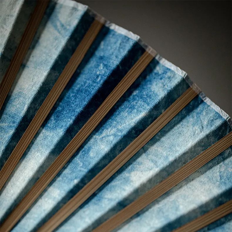 “Deep Ocean” - Antique Style Handmade Folding Fan-TeaTsy Official Website