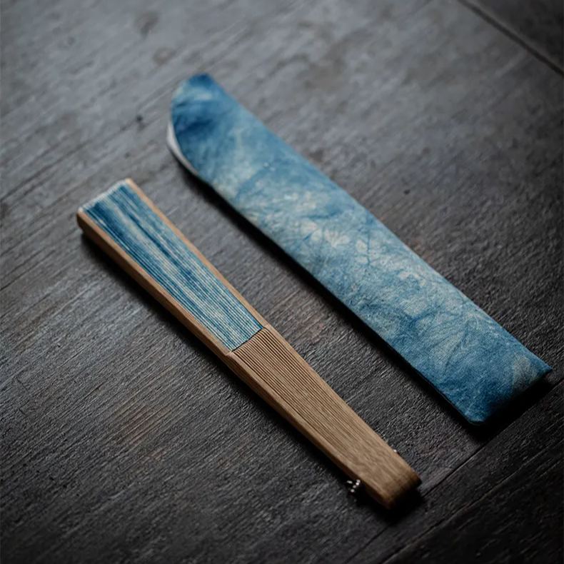 “Deep Ocean” - Antique Style Handmade Folding Fan-TeaTsy Official Website