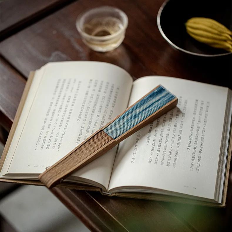 “Deep Ocean” - Antique Style Handmade Folding Fan-TeaTsy Official Website