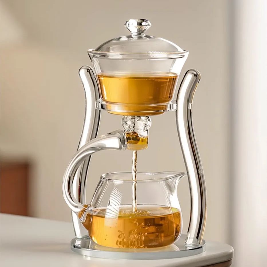 "Nostalgia" - Antique Style High-borosilicate Glass Automatic Tea Brewer-TeaTsy Official Website