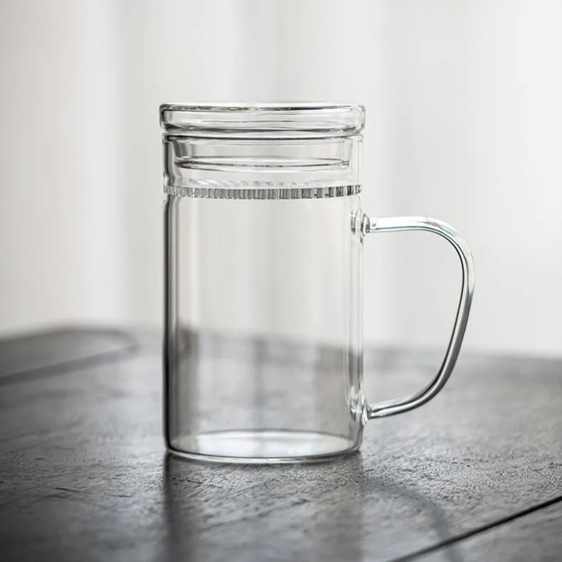 "Crescent" - High-grade Borosilicate Heat-Resistant Glass Tea Mug with Filter-TeaTsy Official Website