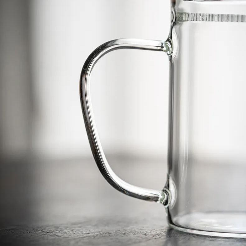 "Crescent" - High-grade Borosilicate Heat-Resistant Glass Tea Mug with Filter-TeaTsy Official Website