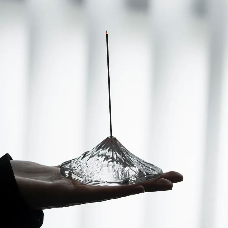 "Fuji Mountain" - High Borosilicate Glass Incense Holder-TeaTsy Official Website
