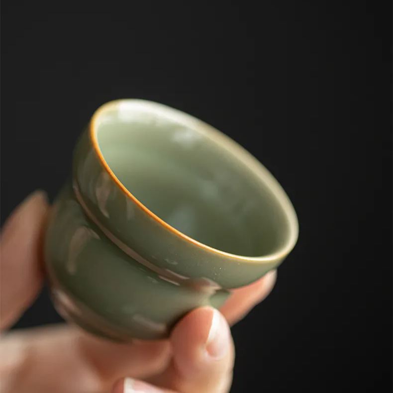 [Winter SALE][SALE]“Fulu” Handmade Antique Style Yue Kiln Celadon Tea Cup-TeaTsy Official Website