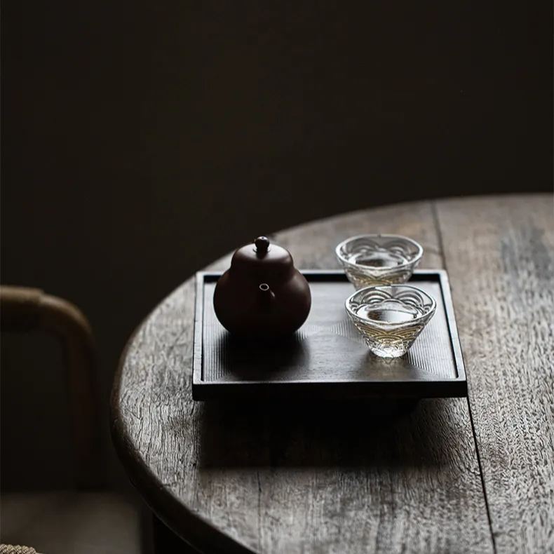 "Growth Ring" - Handmade Walnut Wood Tea Tray-TeaTsy Official Website