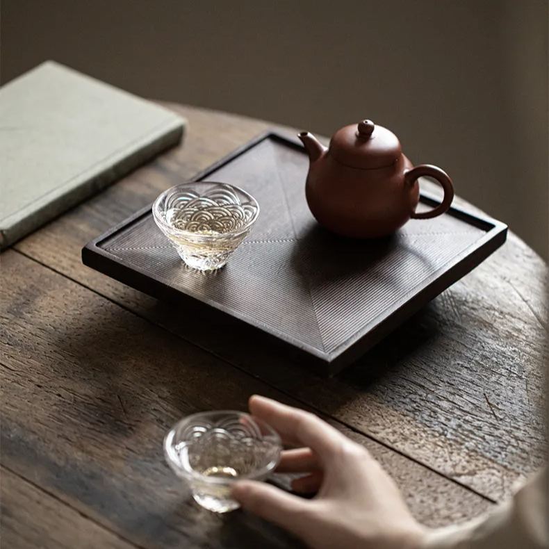 "Growth Ring" - Handmade Walnut Wood Tea Tray-TeaTsy Official Website