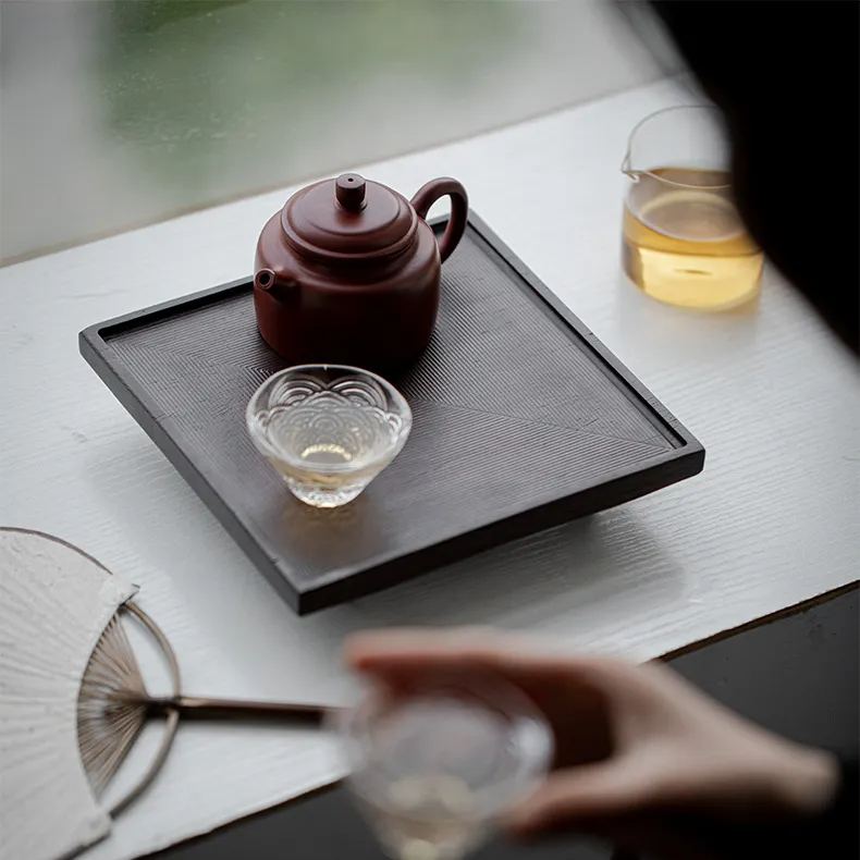 "Growth Ring" - Handmade Walnut Wood Tea Tray-TeaTsy Official Website