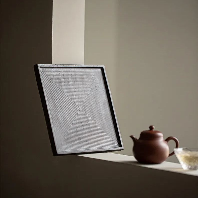 "Growth Ring" - Handmade Walnut Wood Tea Tray-TeaTsy Official Website