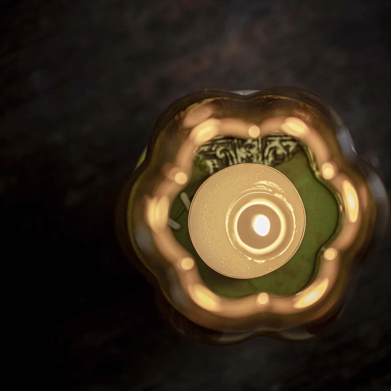 "Blue Robe" - Handmade Ceramic & Glass Candle Holder-TeaTsy Official Website