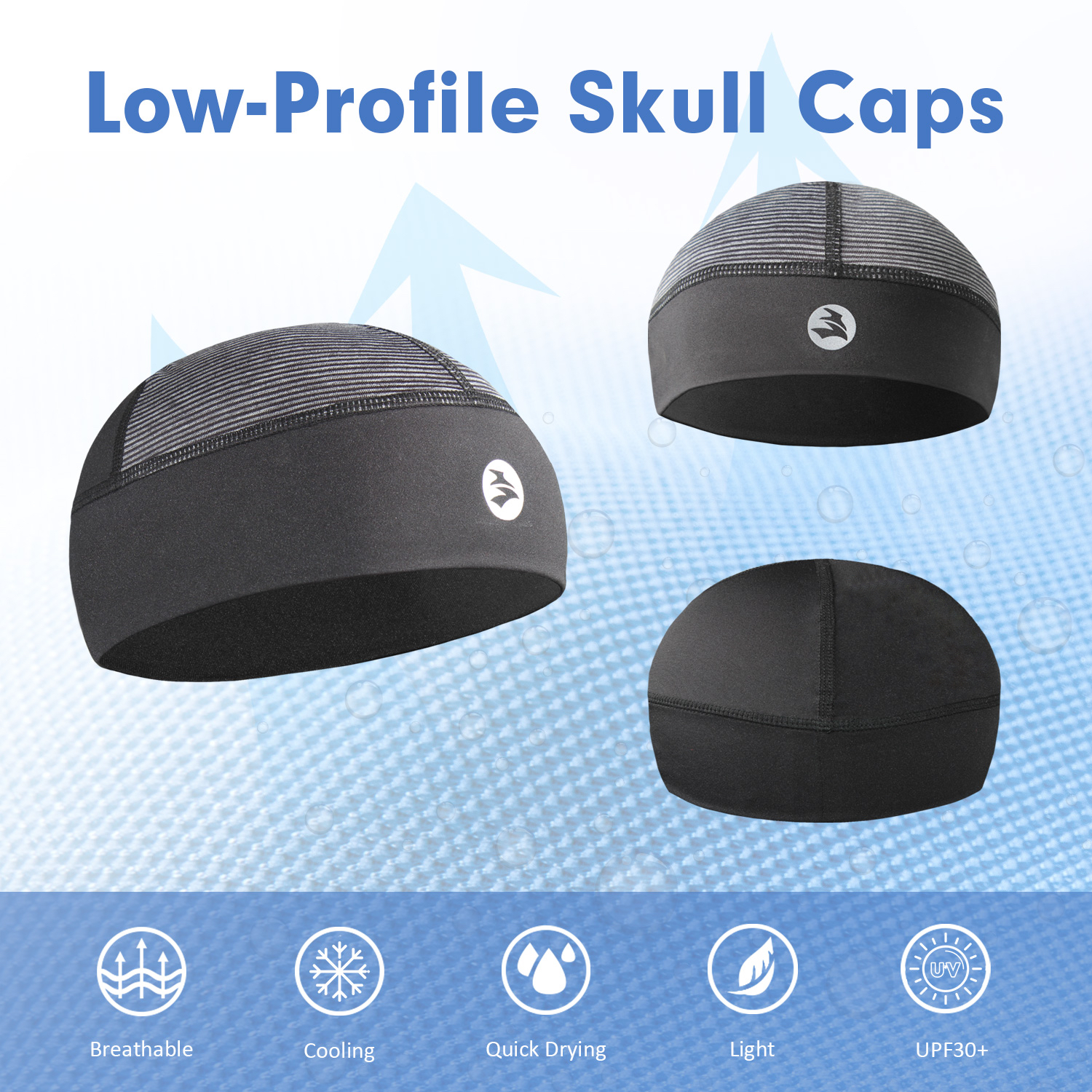 Low-Profile Cooling Helmet/Hard hat Liner, Stretch Working Cap, Summer  Sweat Wicking Skull Cap, Running Beanie Sun Protection