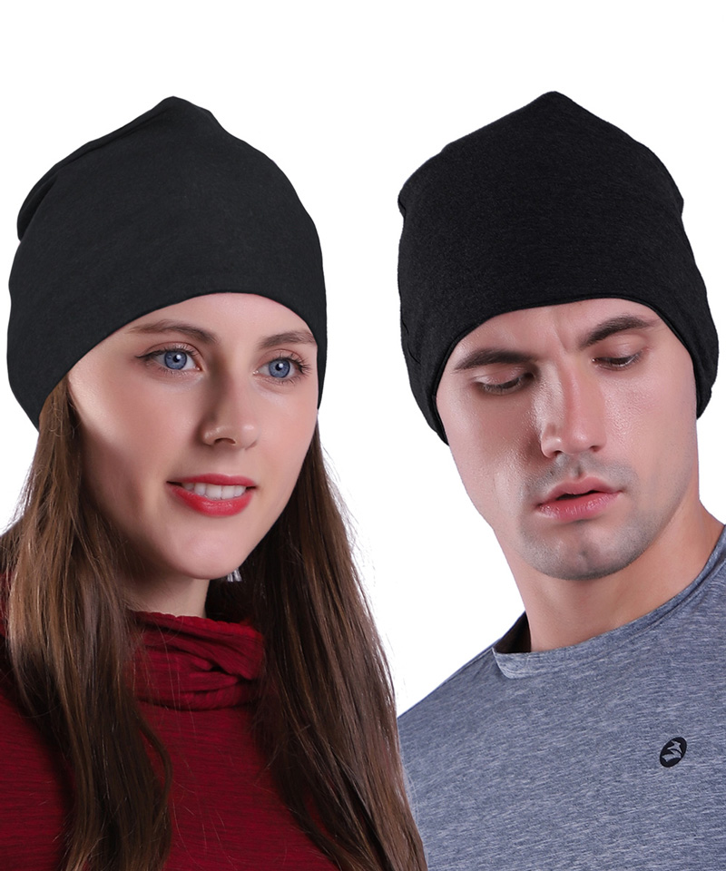 Syhood 6 Pieces Men Skull Caps Cotton Beanies Sleep Hats Multifunctional Helmet Liner Cap for Men and Women