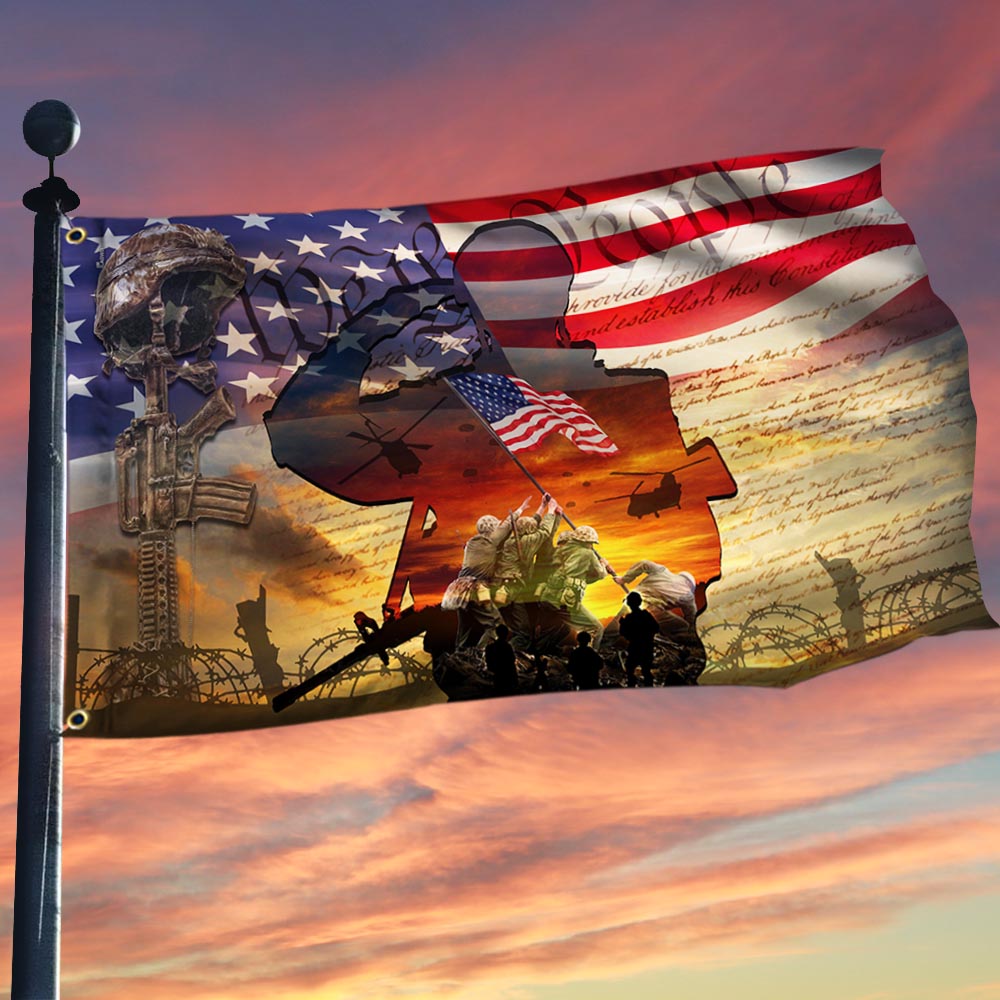 All Gave Some, Some Gave All Veteran American Flag TPT187GF - Flagwix