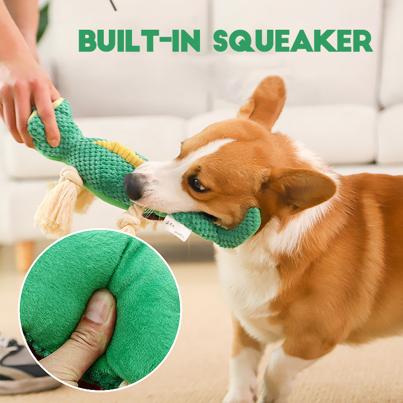 RobustLizard™ Immortal Squeaker Plush Toy For Aggressive Chewers