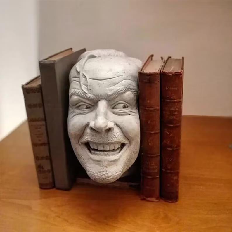 Bookshelf statue