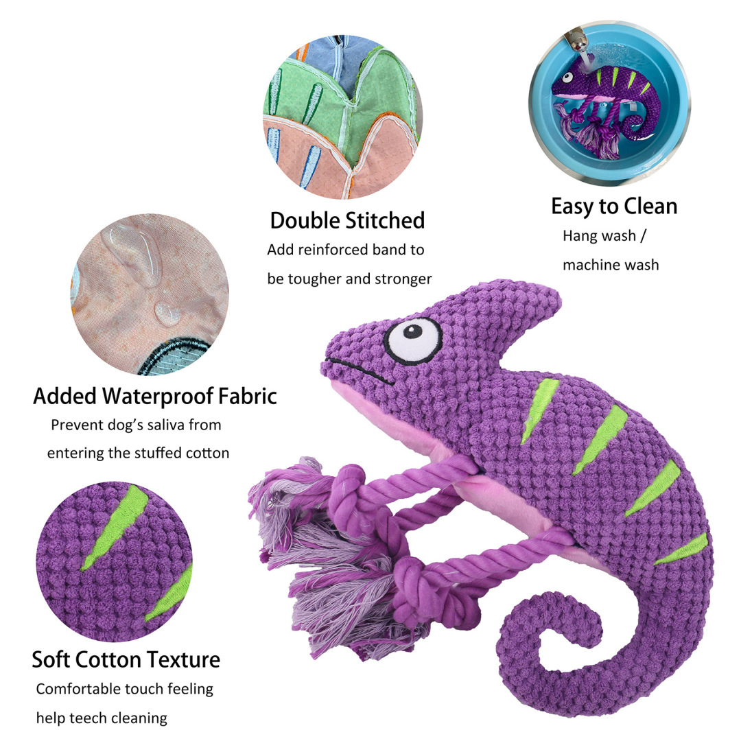 RobustLizard™ Immortal Squeaker Plush Toy For Aggressive Chewers