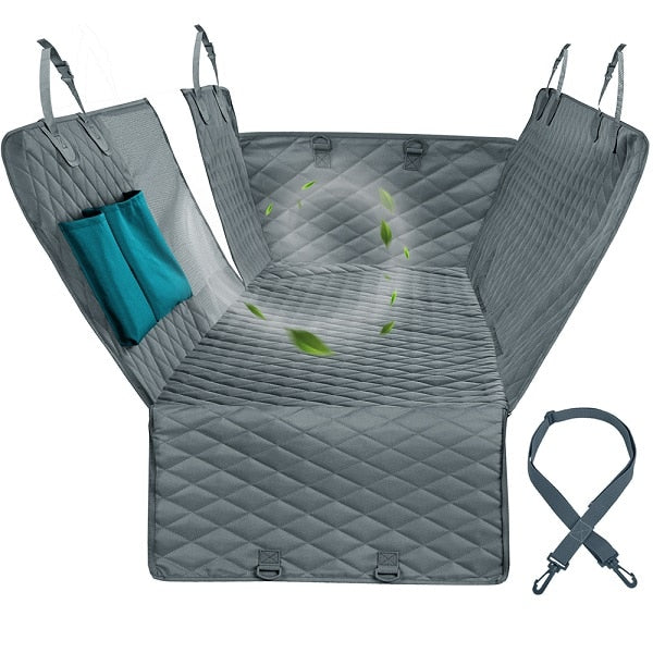 NEW Waterproof Non-Slip Car Seat Hammock Cover With Pockets, Side Flap