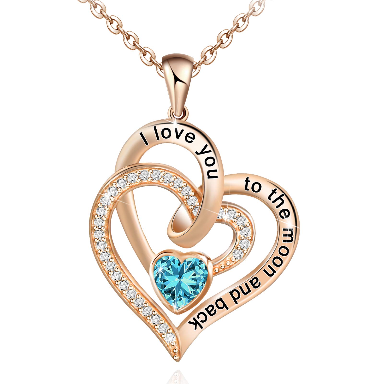 Heart to Heart Birthstone Necklace 