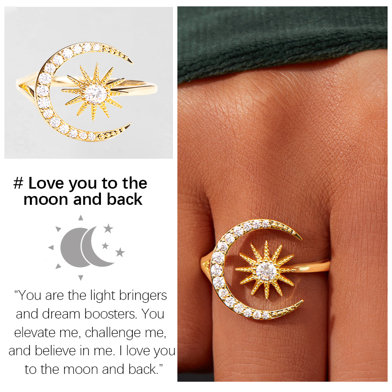 Love you to the moon and back Ring