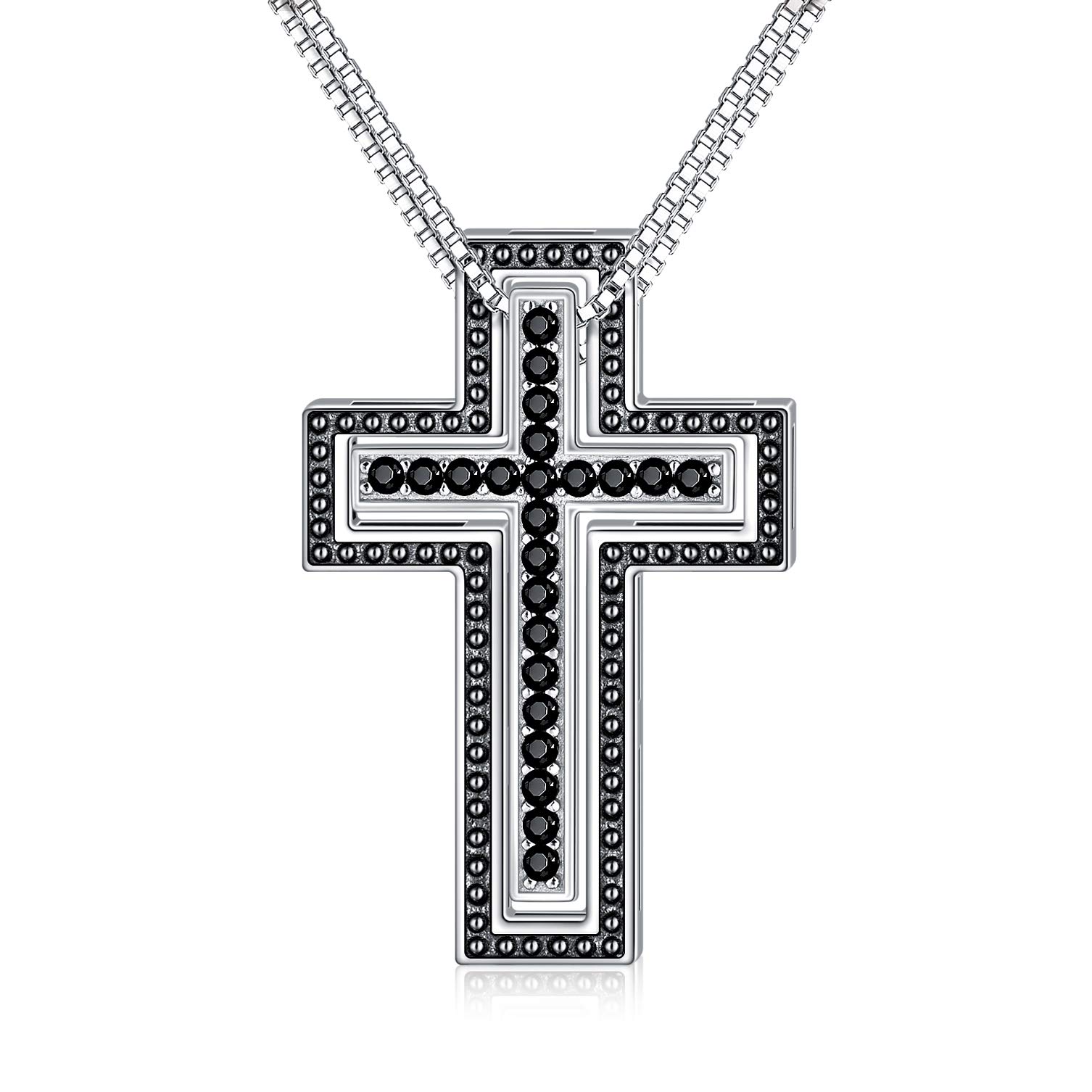 God is Love Cross Couple Necklace